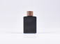 Preview: Schwarzglasflasche Miro 50ml - Tropfmontur Walnut